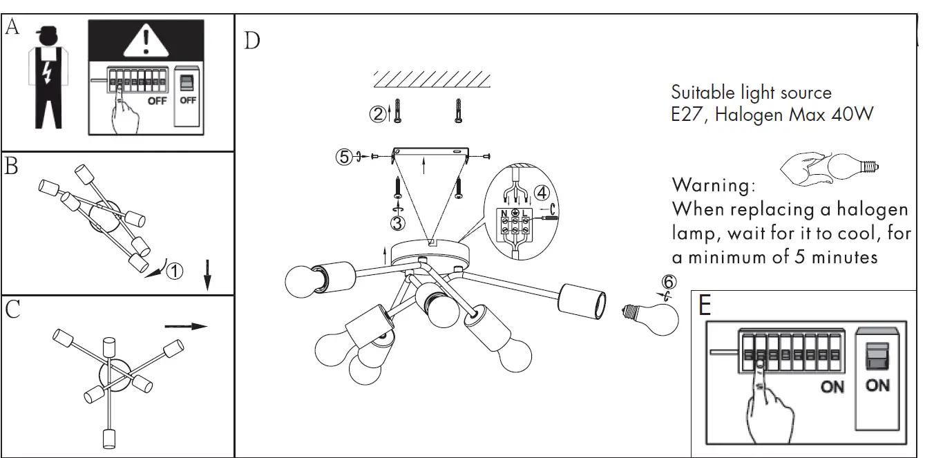 QAZQA 102454 Sputnik CL Design Ceiling Light-1