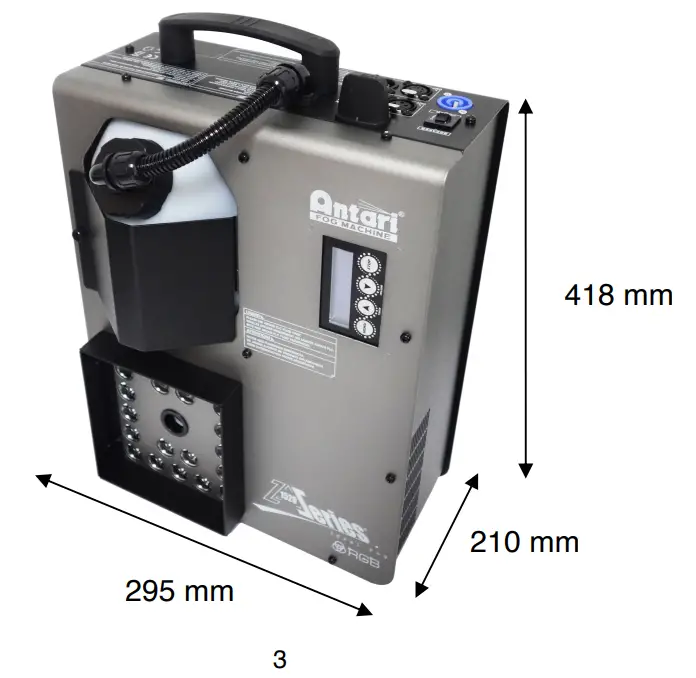 Antari Z 1520 RGB Fog Machine - Fig