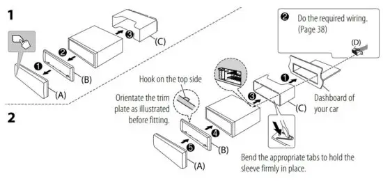 FIG 101 Installing the unit