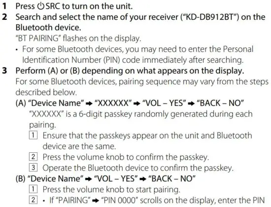 FIG 37 Pair and connect a Bluetooth device for the first time
