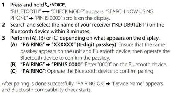 FIG 52 Bluetooth compatibility check mode