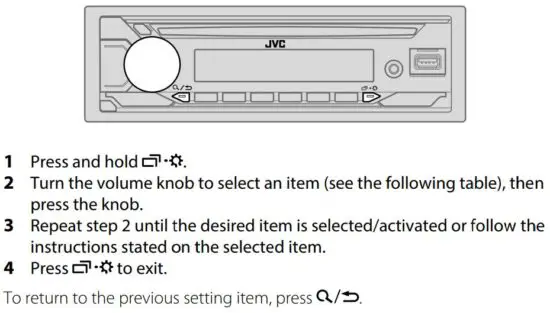 FIG 59 Audio Settings