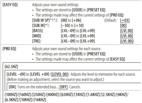 FIG 61 Audio Settings