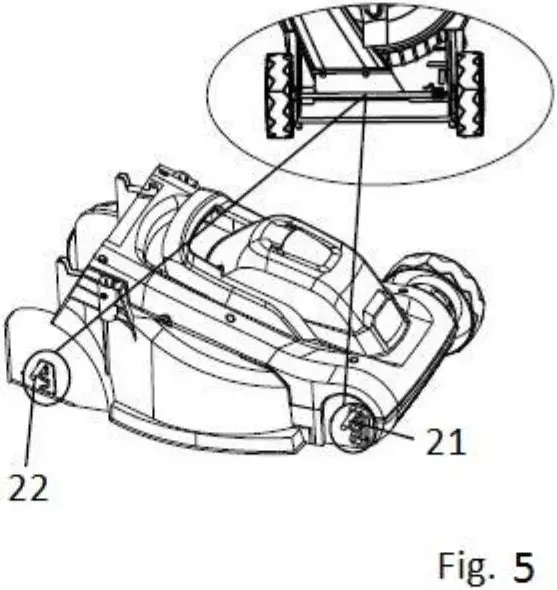 Coopers G287 Compact Lawn Mower SETTING BLADE HEIGHT