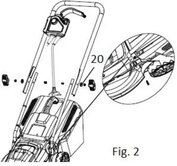 Coopers G287 Compact Lawn Mower UNFOLDING AND ADJUSTING