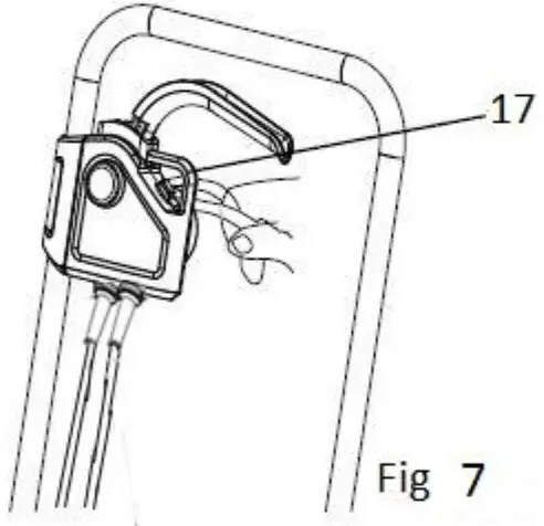 Coopers G287 Compact Lawn Mower -USING THE CORD RETAINER
