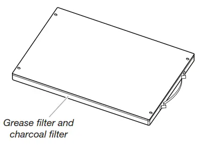 Grease filter and charcoal filter
