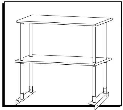 ULINE Stainless Steel Overshelf -