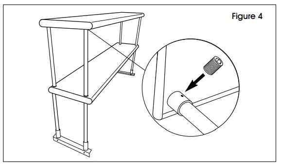 ULINE Stainless Steel Overshelf - 7