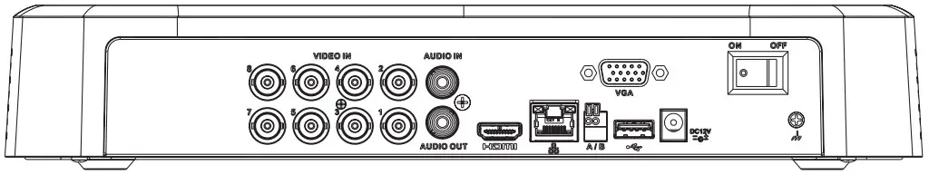 LOREX 4K Recording with Smart Motion Detection and Facial Recognition-Back Panel