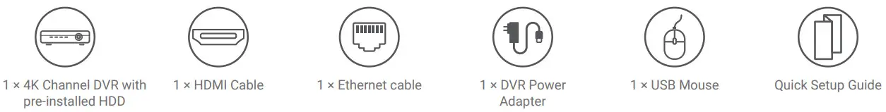 LOREX 4K Recording with Smart Motion Detection and Facial Recognition-What’s in the box