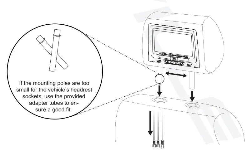 Rockville Car Audio Mobile Video~Headrest Monitors-10