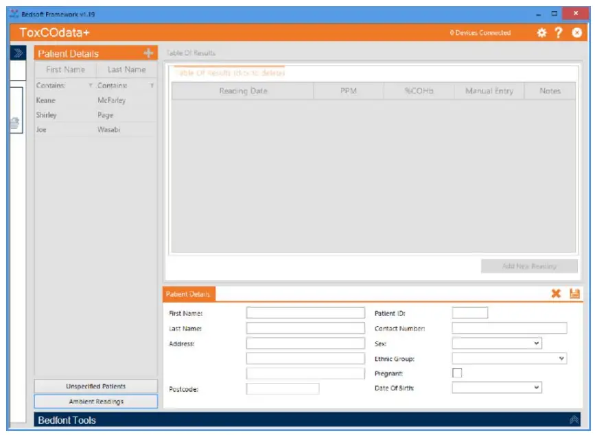 coVita ToxCOdata Software - contac number3
