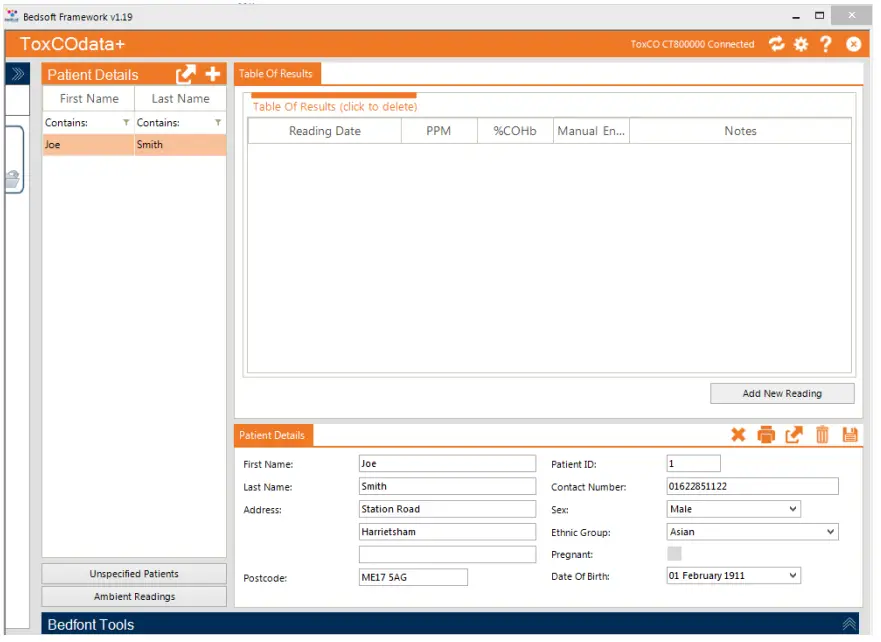 coVita ToxCOdata Software - settings menu2