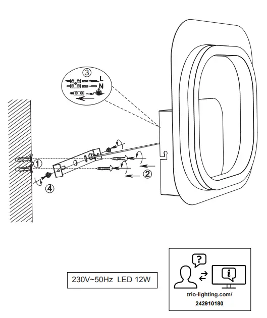 TRIO-242910180-LED-Wall-Lamp-Lugo-1x12W-fig-1