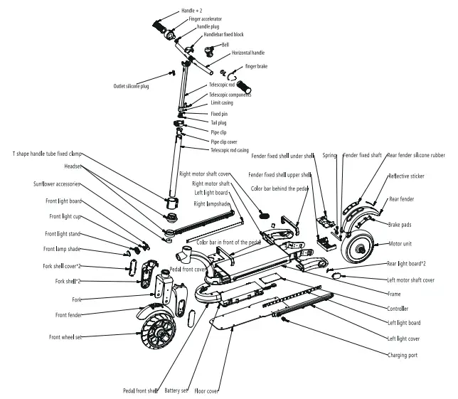 GYROOR-H40-Electric-Scooter-fig-1