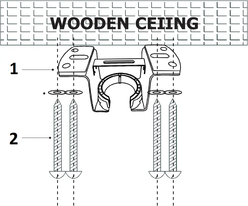 HM-GY5205AC - Installation of the hanging bracket 1