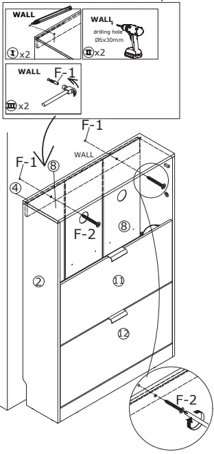 FUFU GAGA LJY-KF210119-01 Gray Composite Shoe Cabinet-fig20