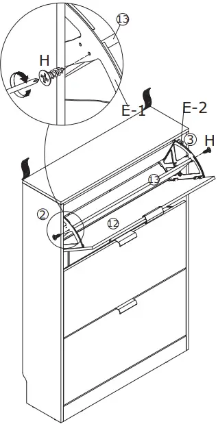 FUFU GAGA LJY-KF210119-01 Gray Composite Shoe Cabinet-fig26