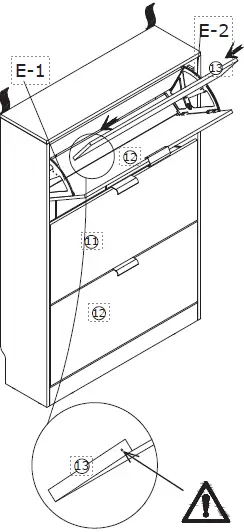 FUFU GAGA LJY-KF210119-01 Gray Composite Shoe Cabinet-fig29