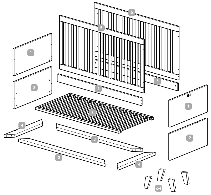Silver-Cross-St-Ives-Cot-Bed-3-Piece-Nursery-Set- (2)
