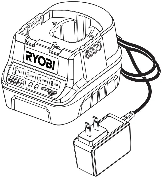 RYOBI P118B Cordless Battery Edger - FIGURE 1