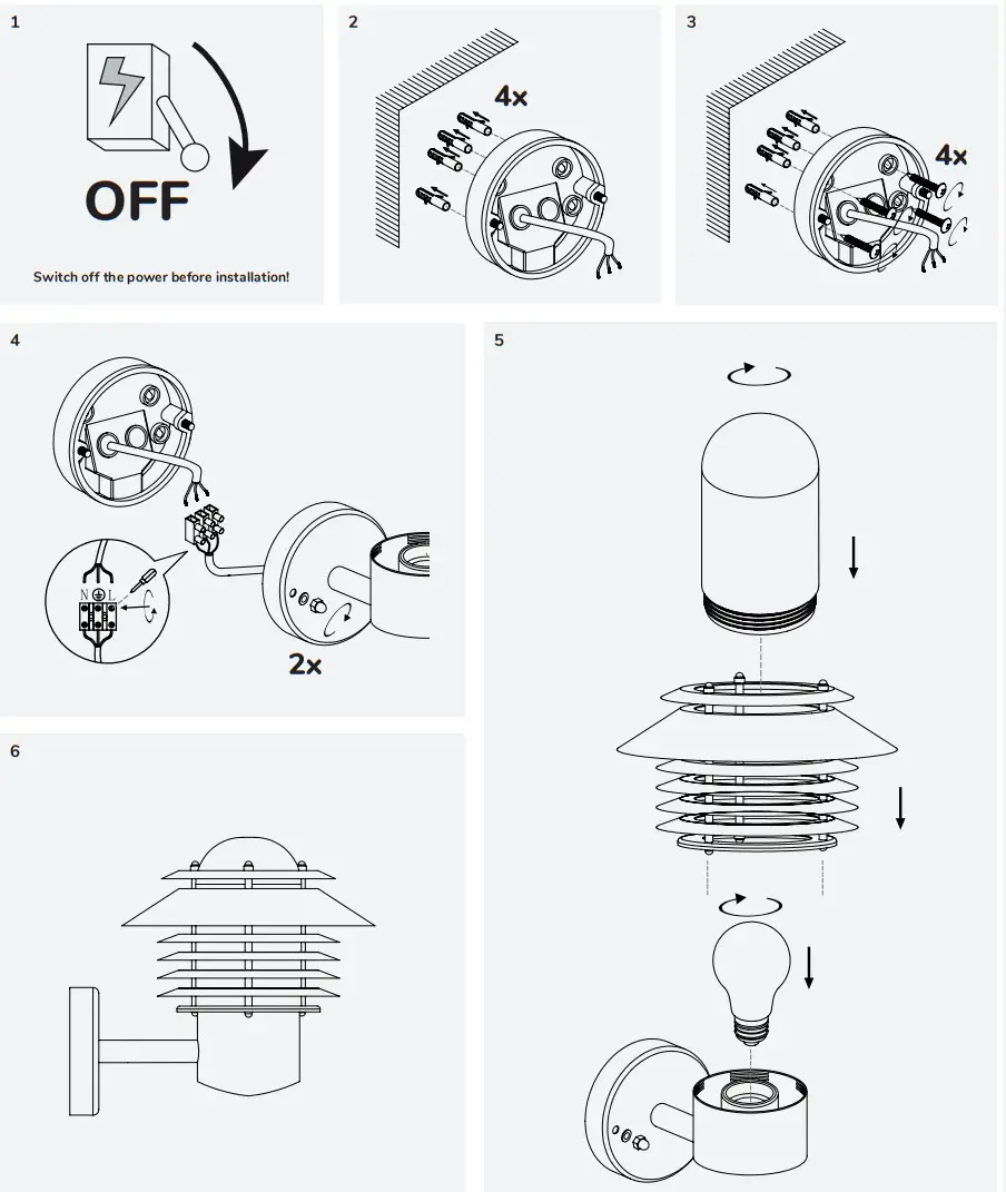 Llitt 480051 Outdoor Wall Lamp - fig 1