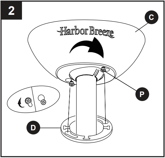 Harbor Breeze HTE21091-MW Ayreshire Ceiling Fan - fig 14