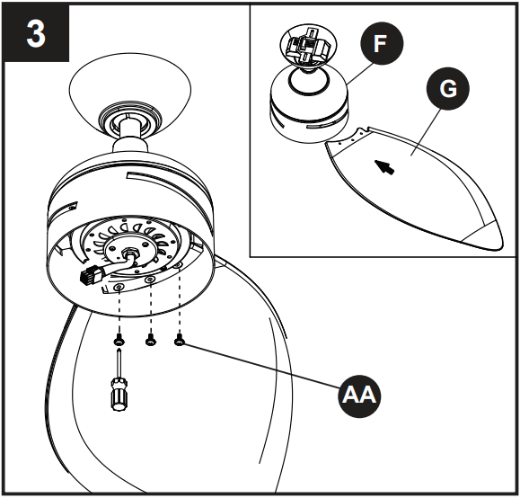 Harbor Breeze HTE21091-MW Ayreshire Ceiling Fan - fig 15