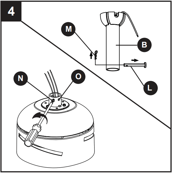 Harbor Breeze HTE21091-MW Ayreshire Ceiling Fan - fig 5