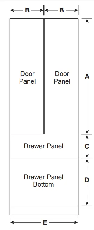 Monogram ZIP364IPVII 36 Inch Premium Fully Integrated French-Door Bottom Freezer - Fig 2