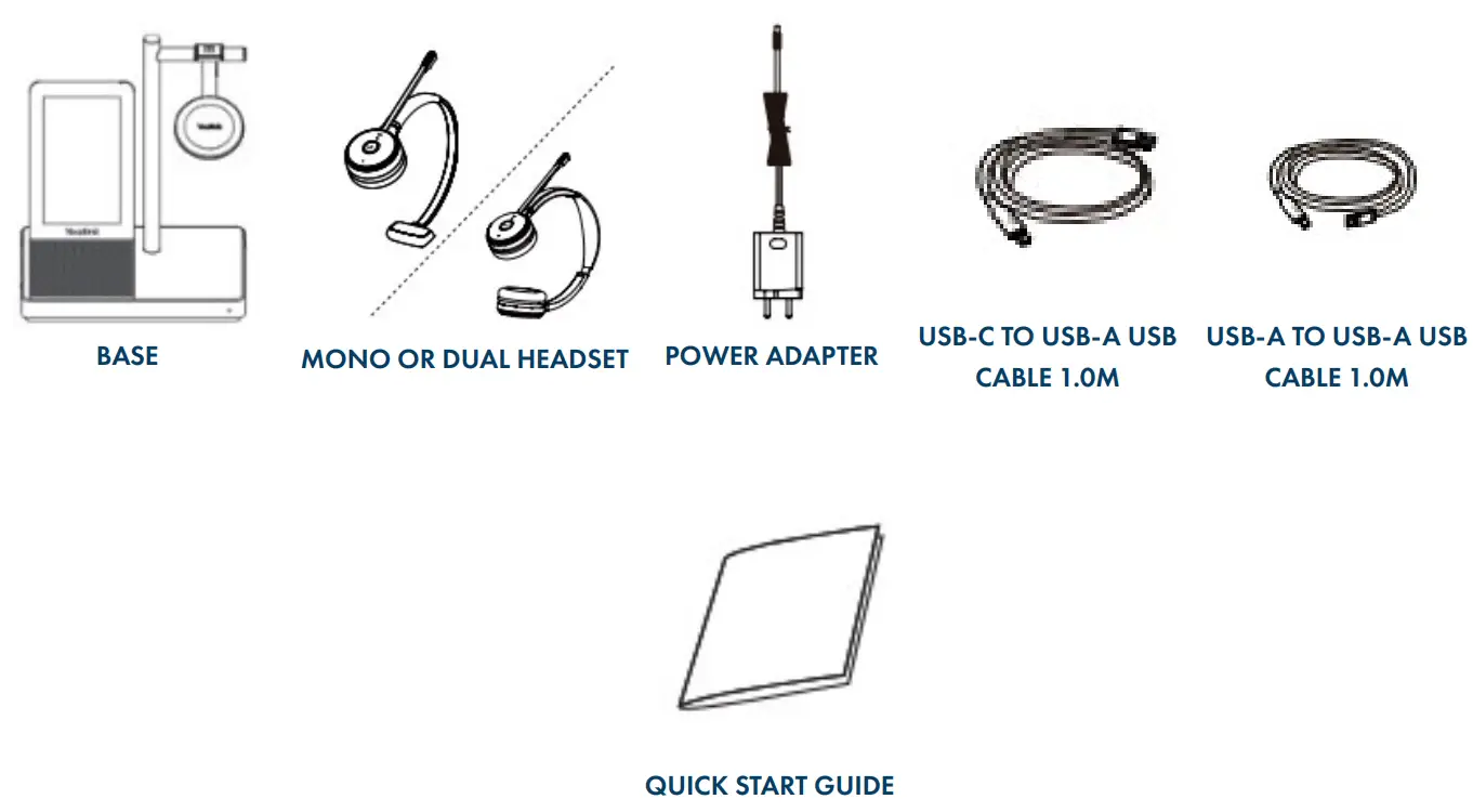 Northland WH66 Mono-Dual UC Workstation DECT Wireless Headset - Fig 1