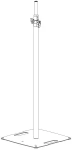 CHAUVET DJ 1500000344420 FLEXstand Telescoping Floor Stand