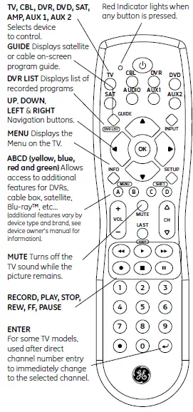 GE 26607 Universal Remote - 2