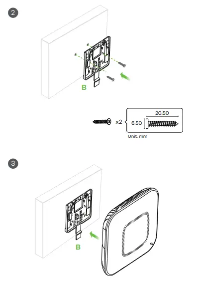 ZYXEL Dual-Radio Unified Pro Access Point WAX650S - Wall