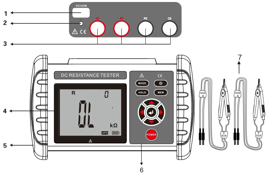 HTC INSTRUMENT 5004 Digital Micro Ohm Meter - FIGURE 1