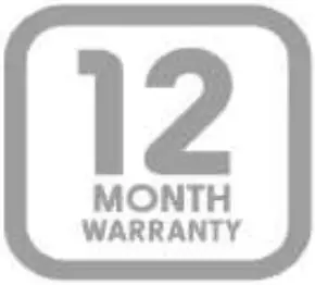 12 Month Warranty