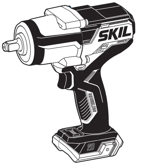 SKIL IW5761B-00 20V Brushless Impact Wrench