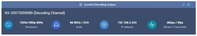 Decoding Parameters Setting
