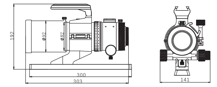 Askar FRA300 pro F 5 APO Refractor - Diagram