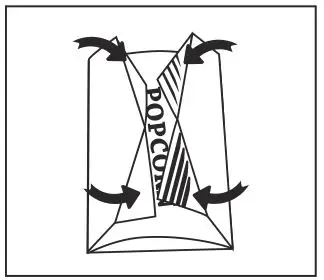 Midea MMW20W Microwave Oven - When selecting 100 g of popcorn