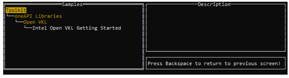 intel Get Started with oneAPI Rendering Toolkit for Windows - VKL sample