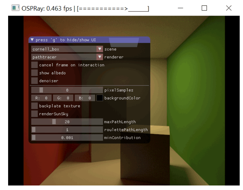 intel Get Started with oneAPI Rendering Toolkit for Windows - drop-down buttons