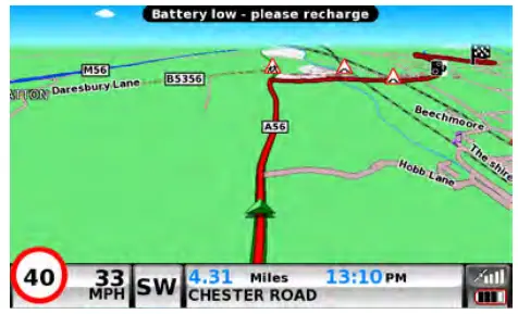 SNOOPER SC5900 G2 DVR Car Navigation System -- Warning