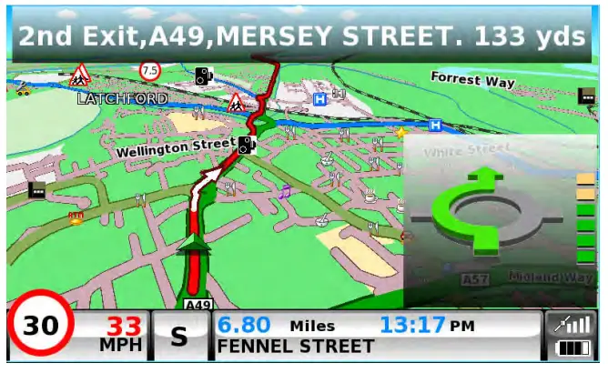 SNOOPER SC5900 G2 DVR Car Navigation System -- navigation