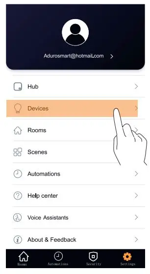 ADUROSMART 81863 Smart LED Strip User Manual - Select devices