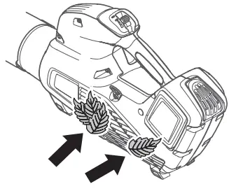 Husqvarna 320iB Leaf Blower-intake