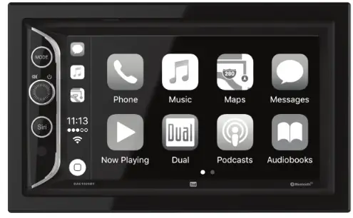 Dual DAC1025BT DVD Multimedia Receiver - APP