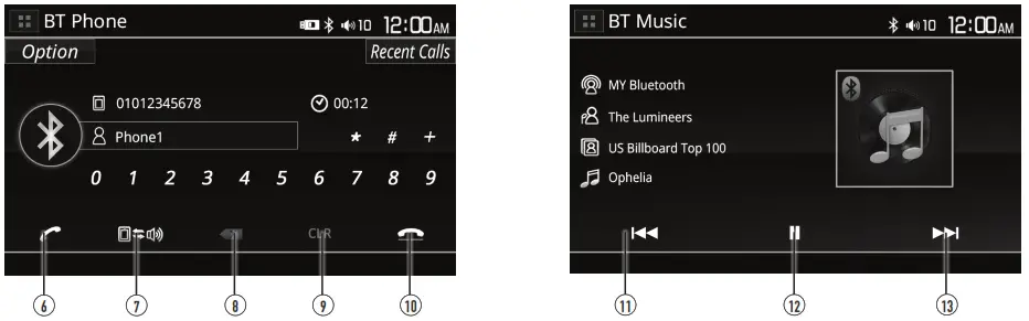 Dual DAC1025BT DVD Multimedia Receiver - Bluetooth Operation 2