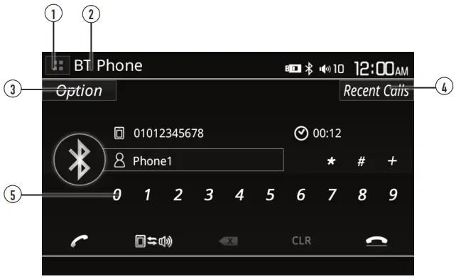 Dual DAC1025BT DVD Multimedia Receiver - Bluetooth Operation
